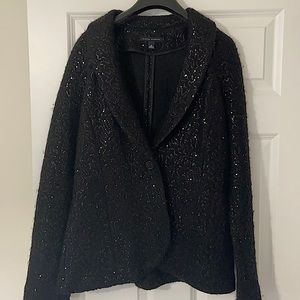 Banana Republic, black sequin blazer, size 10